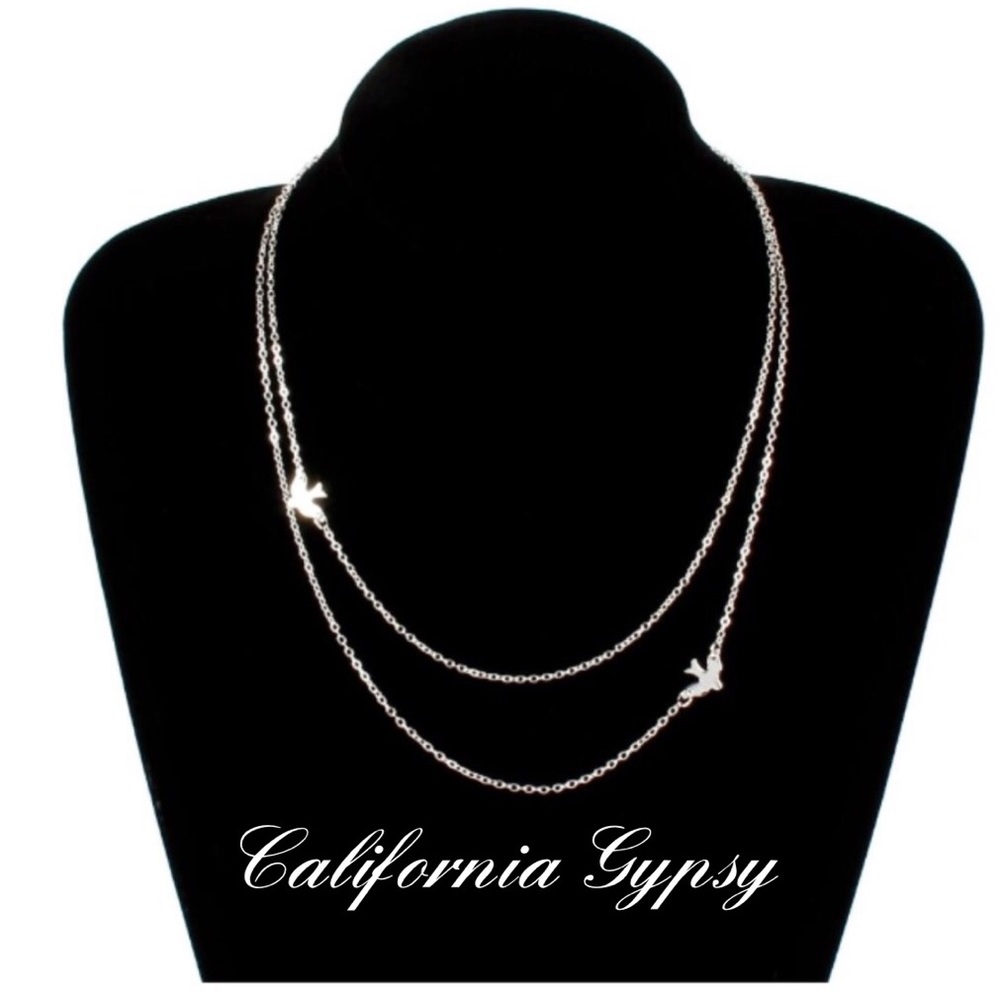 LAST ONE Layered Silver Sparrow Necklace